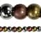 Metallic Large Hole Acrylic Round Beads, 11mm by Bead Landing&#x2122;